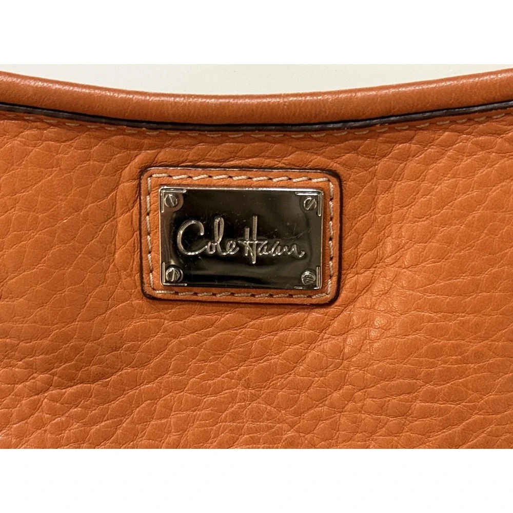 Vintage Cole Haan Hobo Bag Brown Leather Shoulder Purse Y2K